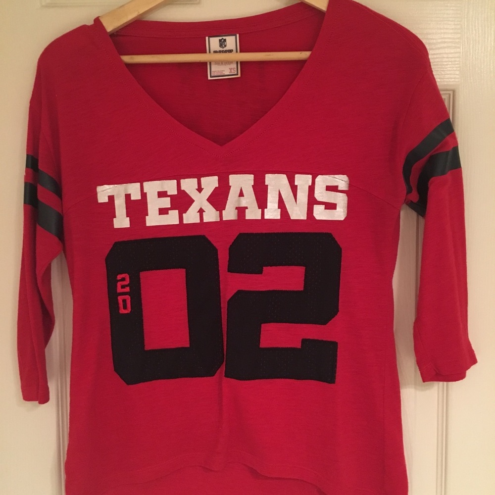Texans quarter sleeve tee. Victoria secret Pink